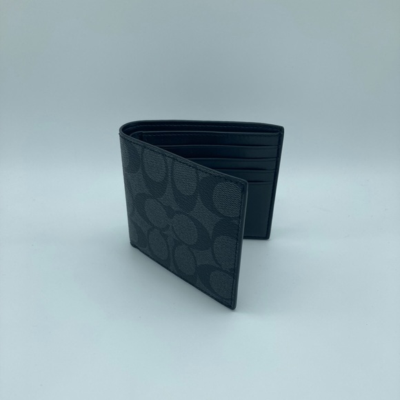 NWT COACH DOUBLE BILLFOLD WALLET IN SIGNATURE - Picture 2 of 11